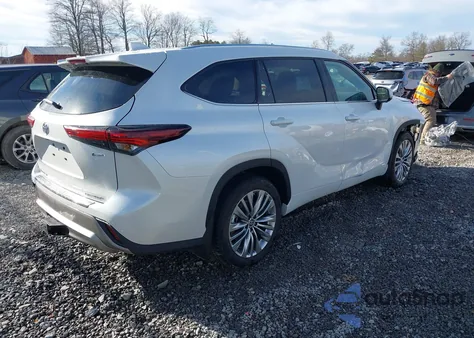 2025 Toyota Highlander Hybrid Platinum from USA, damaged, VIN 5TDEBRCH4SS671953